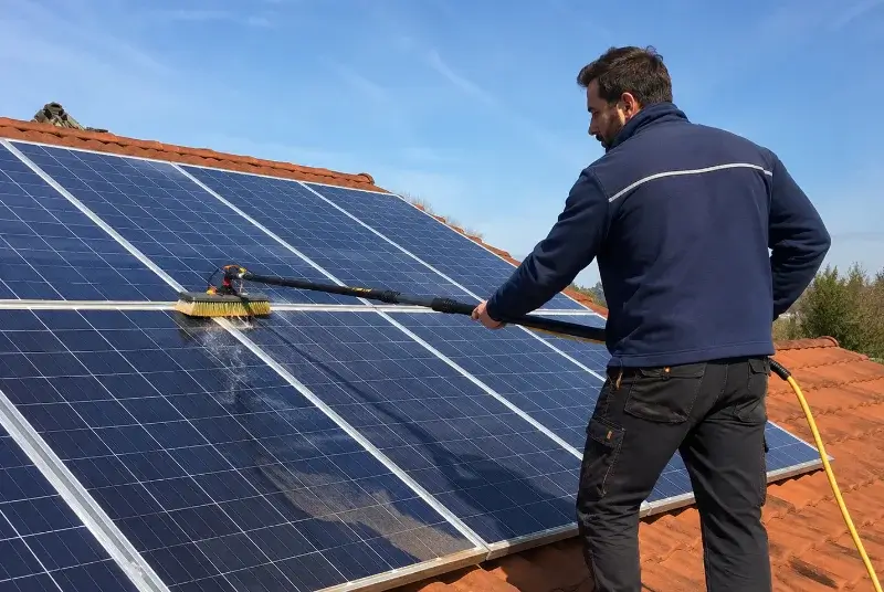 Nettoyage et entretien de panneaux solaires à Pliboux